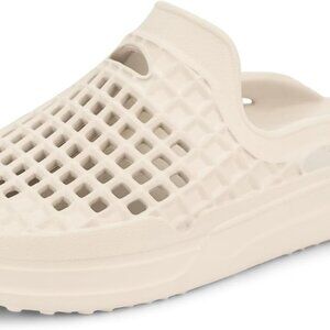 Comfort Slide Womens Waterproof Recycled EVA Slip On Sandal Bone White 7